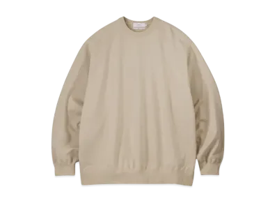 Graphpaper Ultra Compact Terry Crew Neck Sweater "Beige"