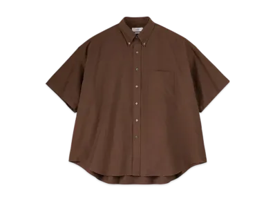 Graphpaper Oxford S/S Oversized B.D Shirt "Brown"