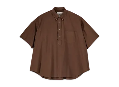 Graphpaper Oxford S/S Oversized B.D Pullover Shirt "Brown"