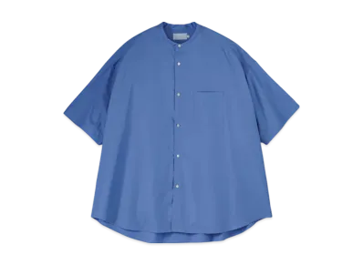 Graphpaper Alumo For Gp S/S Oversized Band Collar Shirt "Blue"