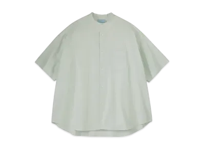 Graphpaper Alumo For Gp S/S Oversized Band Collar Shirt "Pale Green"