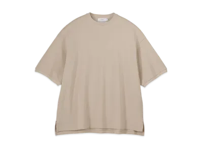 Graphpaper Cotton Pique Jersey Crew Neck Tee "Beige"