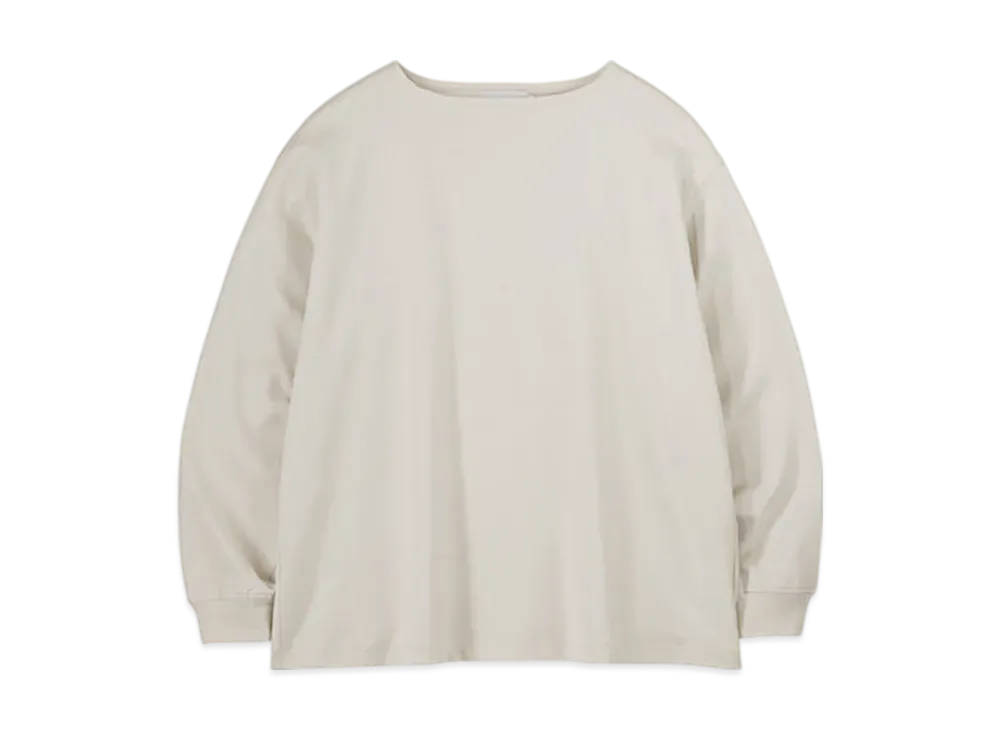Graphpaper Recycled Cotton Jersey Boat Neck "Ecru"