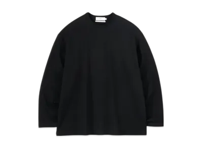 Graphpaper Recycled Cotton Jersey L/S Tee "Black"