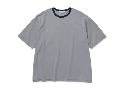 Graphpaper Narrow Border S/S Tee "Navy/White"