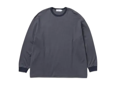 Graphpaper Narrow Border L/S Tee "Navy/White"