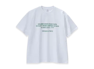 Graphpaper x Benjamin Graph Edgar Paper S/S Oversized Tee "White/Green"