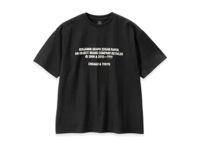 Graphpaper x Benjamin Graph Edgar Paper S/S Oversized Tee "Black/White"