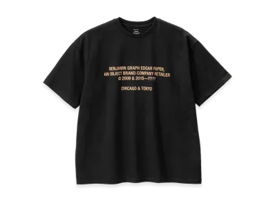 Graphpaper x Benjamin Graph Edgar Paper S/S Oversized Tee "Black/Beige"