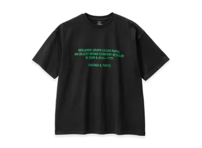 Graphpaper x Benjamin Graph Edgar Paper S/S Oversized Tee "Black/Green"
