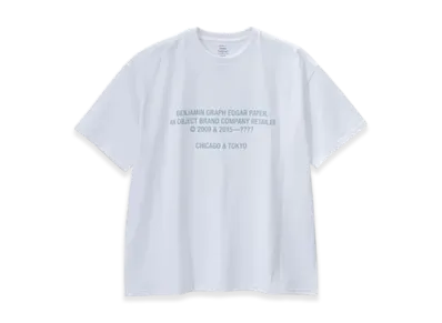 Graphpaper x Benjamin Graph Edgar Paper S/S Oversized Tee "White/Sky"