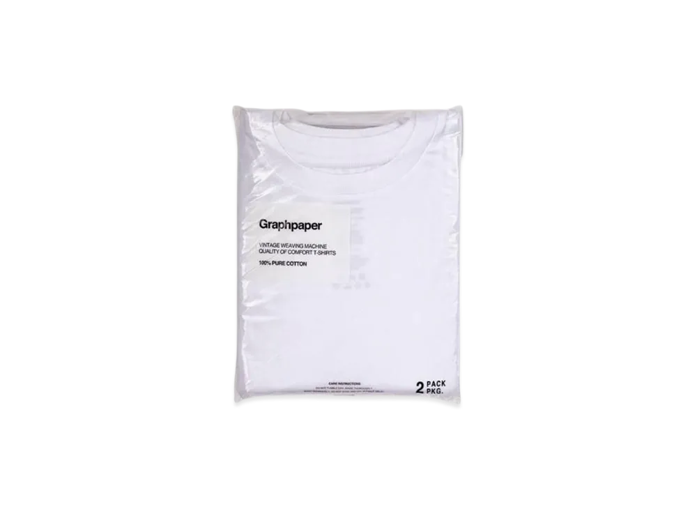 Graphpaper 2 Pack Crew Neck Tee "Black"