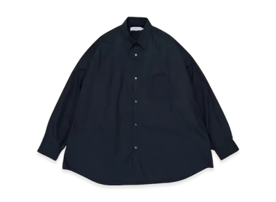 Graphpaper Broad L/S Oversized Regular Collar Shirt "Navy"