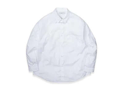 Graphpaper Broad L/S Oversized Regular Collar Shirt "White"