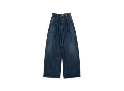 Graphpaper Selvage Denim Two Tuck Wide Pants "Indigo"