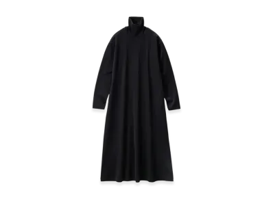 Graphpaper Brushed Mockrody High Neck Dress "Black"