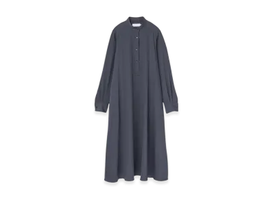Graphpaper Satin Band Collar Dress "C.Gray"