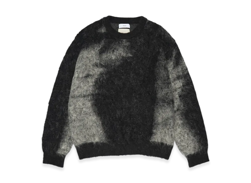 Graphpaper x YOKE Abstract Jacquard Crewneck Sweater "Black"