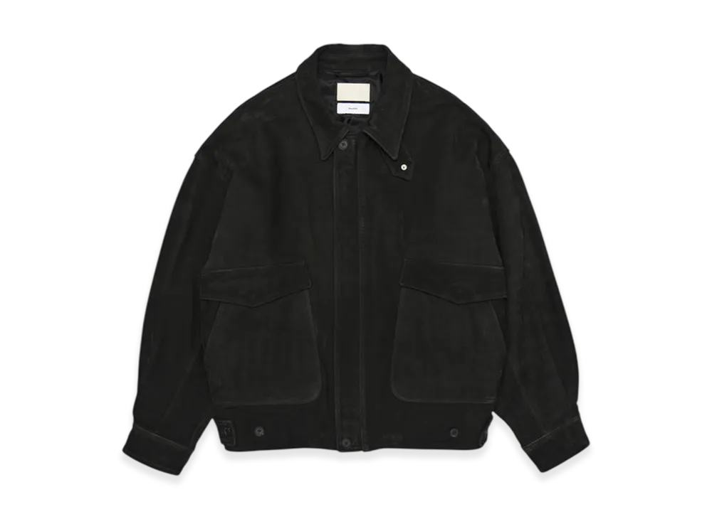 Graphpaper x YOKE Cow Nuback Leather Blouson "Black"