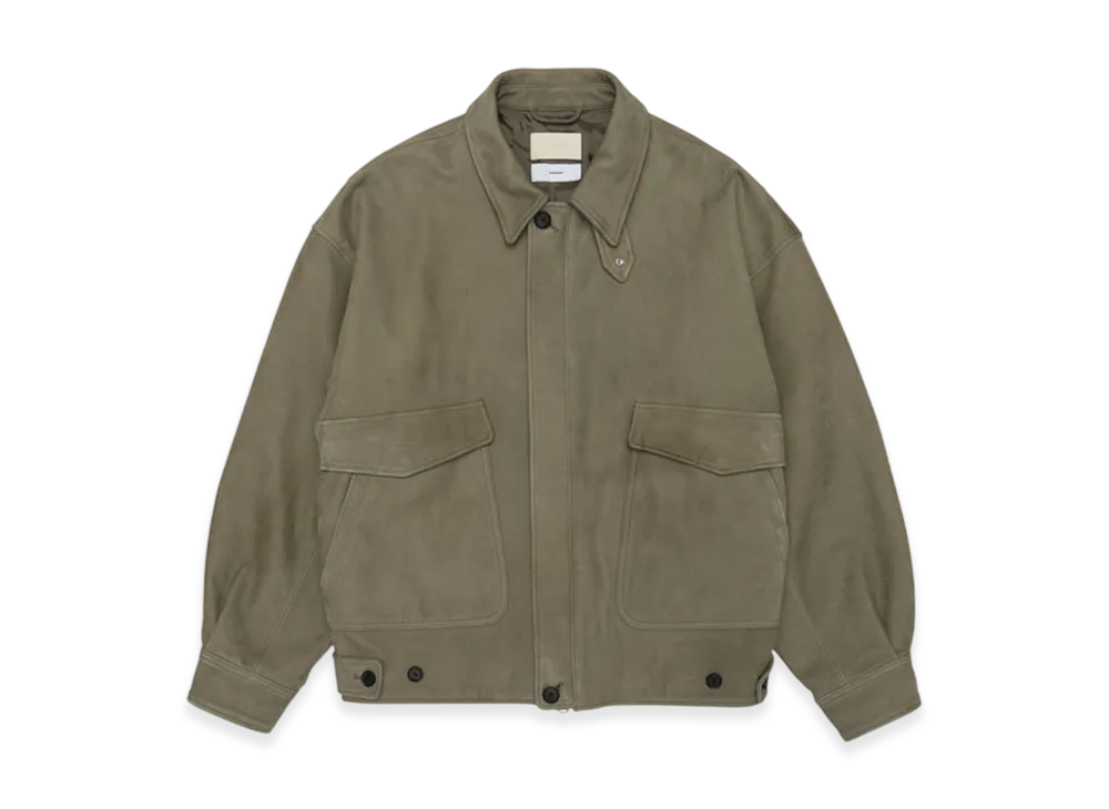 Graphpaper x YOKE Cow Nuback Leather Blouson "Beige"