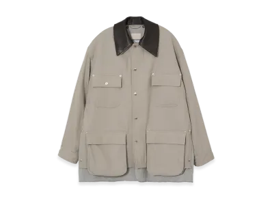 Graphpaper x YOKE Wool Nylon Gabardine Coverall Jacket "Grege"