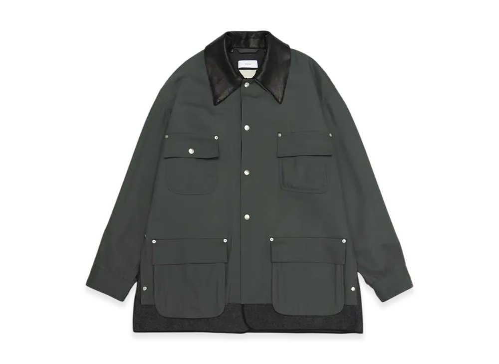 Graphpaper x YOKE Wool Nylon Gabardine Coverall Jacket "Green"