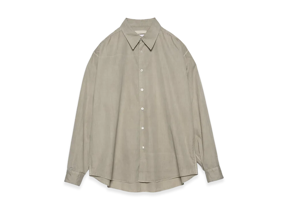 Graphpaper x YOKE Pigment Dyed Regular Shirt "Grege"