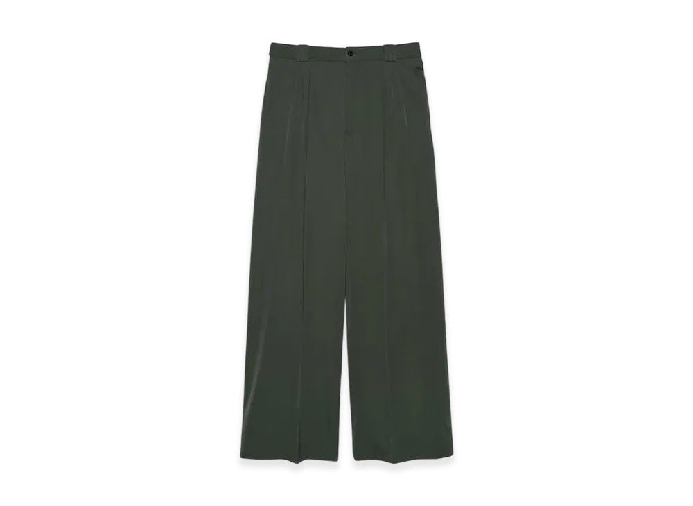 Graphpaper x YOKE 3Pleated Wide Trousers "Green"