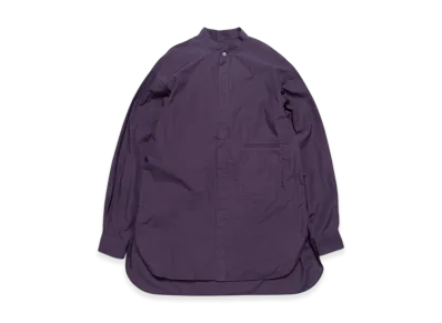 Graphpaper x YOKE Garment Dye Band Collar Shirt "Nightshade"