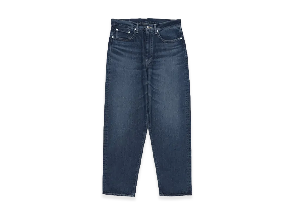 Graphpaper minus Recycled Cotton Denim Five Pocket Tapered Pants "Dark Fade"
