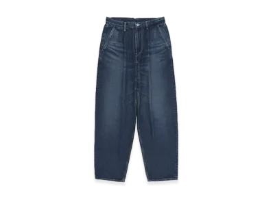 Graphpaper minus Recycled Cotton Denim Two Tuck Tapered Pants "Dark Fade"