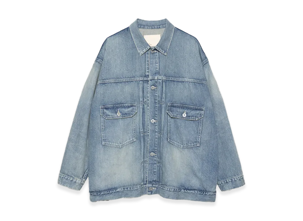 Graphpaper minus Recycled Cotton Denim Jacket "Light Fade"