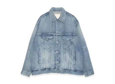 Graphpaper minus Recycled Cotton Denim Trucker Jacket "Light Fade"
