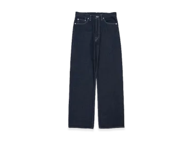 Graphpaper minus Recycled Cotton Denim Five Pocket Wide Straight Pants "Rinse"