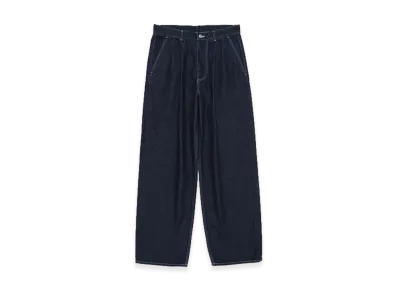 Graphpaper minus Recycled Cotton Denim Two Tuck Pants "Rinse"