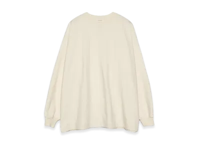 Graphpaper minus Organic Cotton L/S Oversized Tee "Natural"