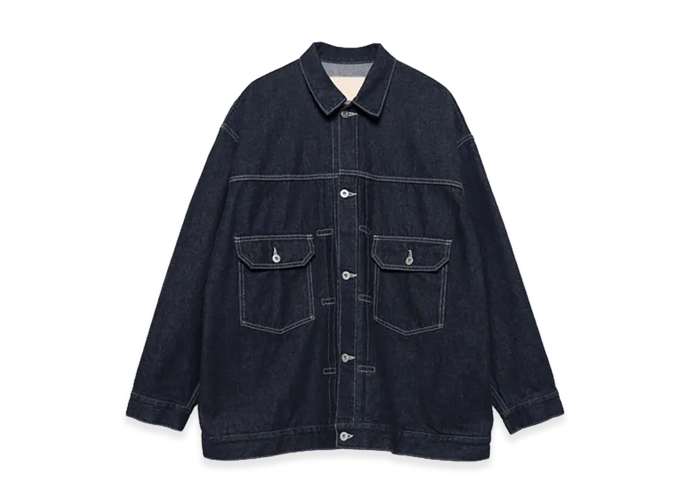 Graphpaper minus Recycled Cotton Denim Jacket "Rinse"