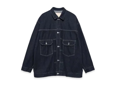 Graphpaper minus Recycled Cotton Denim Jacket "Rinse"