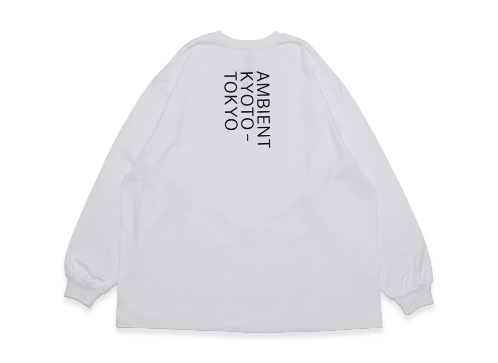Graphpaper x AMBIENT KYOTO-TOKYO L/S Crew Neck Tee "White"