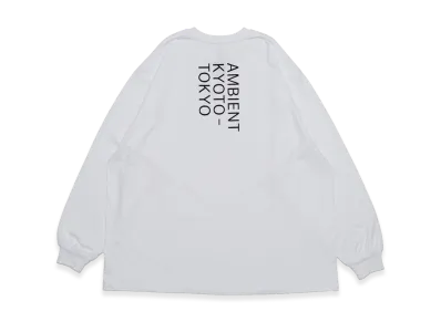 Graphpaper x AMBIENT KYOTO-TOKYO L/S Crew Neck Tee "White"