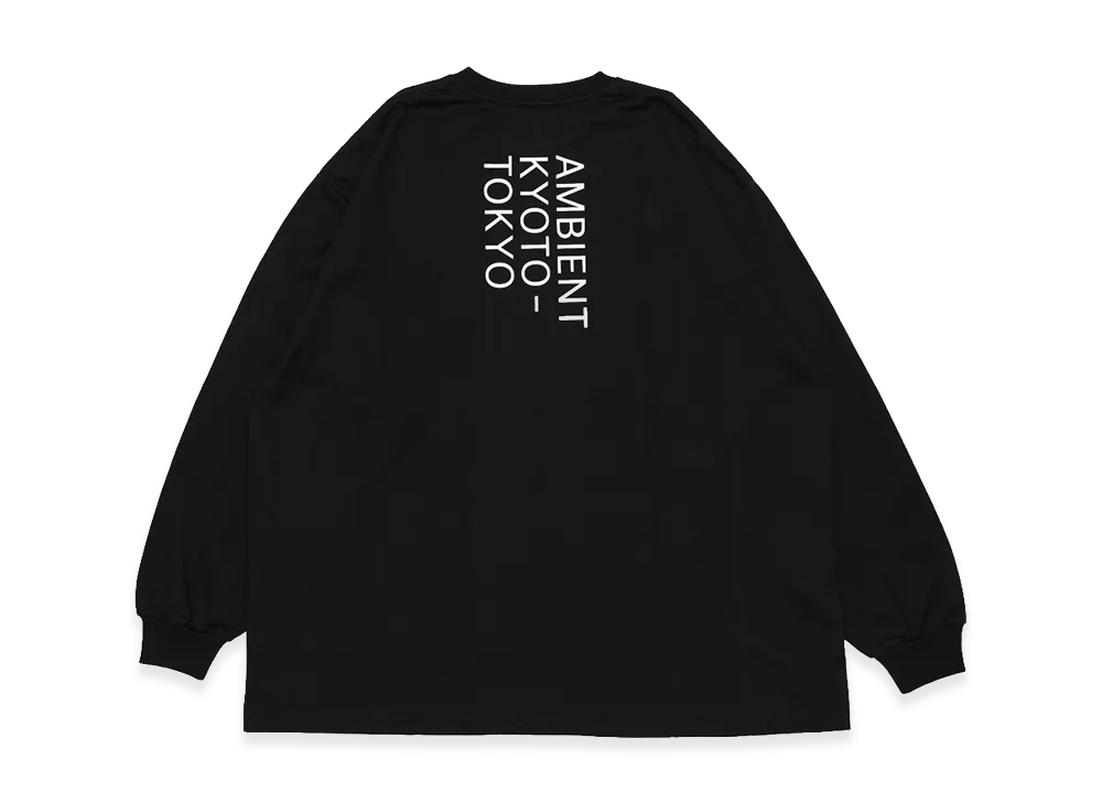 Graphpaper x AMBIENT KYOTO-TOKYO L/S Crew Neck Tee "Black"
