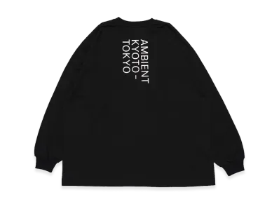 Graphpaper x AMBIENT KYOTO-TOKYO L/S Crew Neck Tee "Black"
