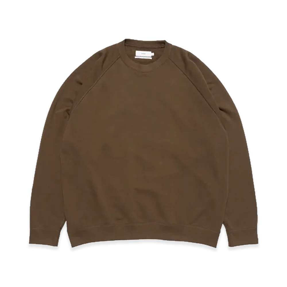 Graphpaper x LOOPWHEELER Raglan Sweat "Brown"