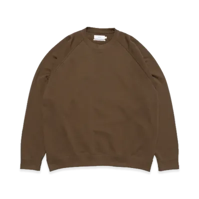 Graphpaper x LOOPWHEELER Raglan Sweat "Brown"
