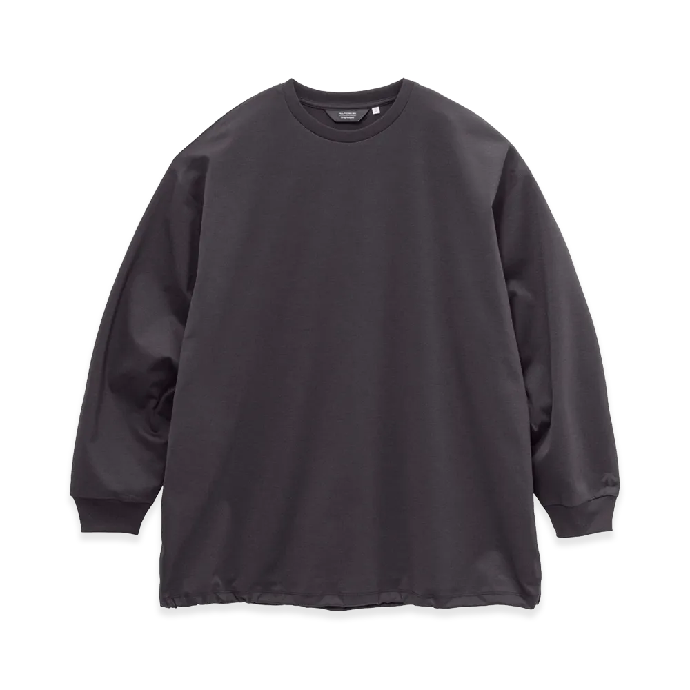 Graphpaper x DESCENTE L/S Oversized Crew Neck Tee "Black"