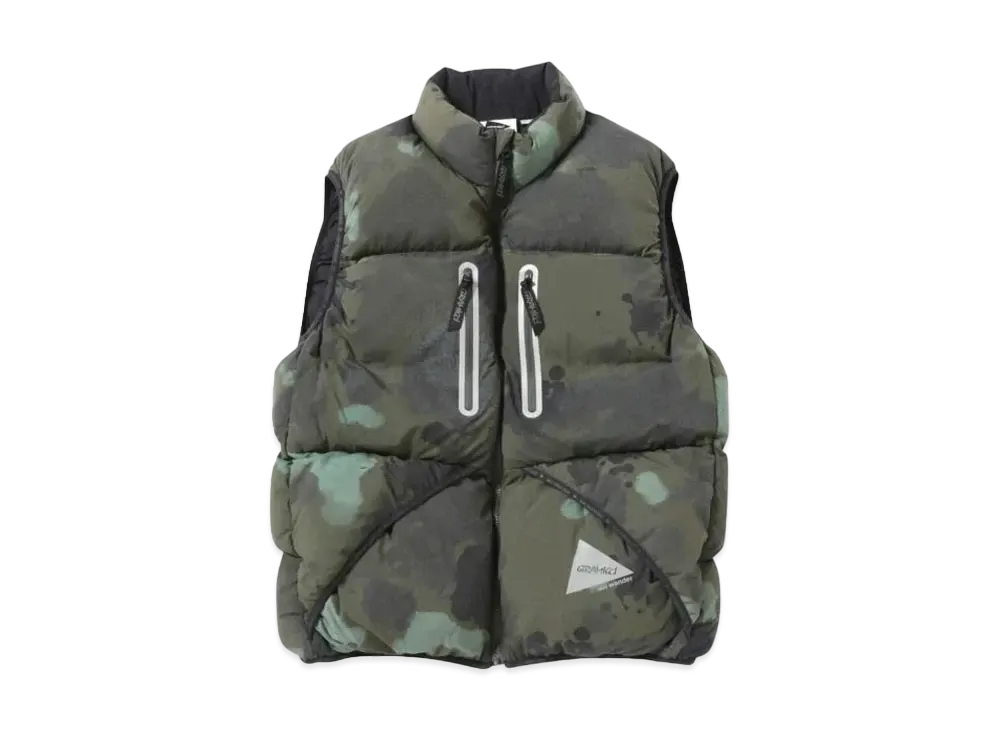 GRAMICCI x and wander Women's Down Vest "Camo"