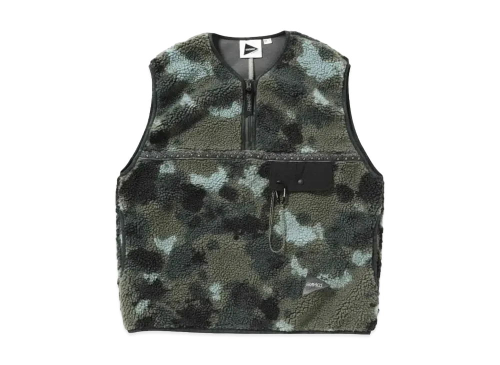 GRAMICCI x and wander JQ Tape Fleece Vest (Men's) "Camo"