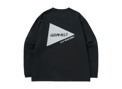 GRAMICCI x and wander Backprint L/S Tee "Black"