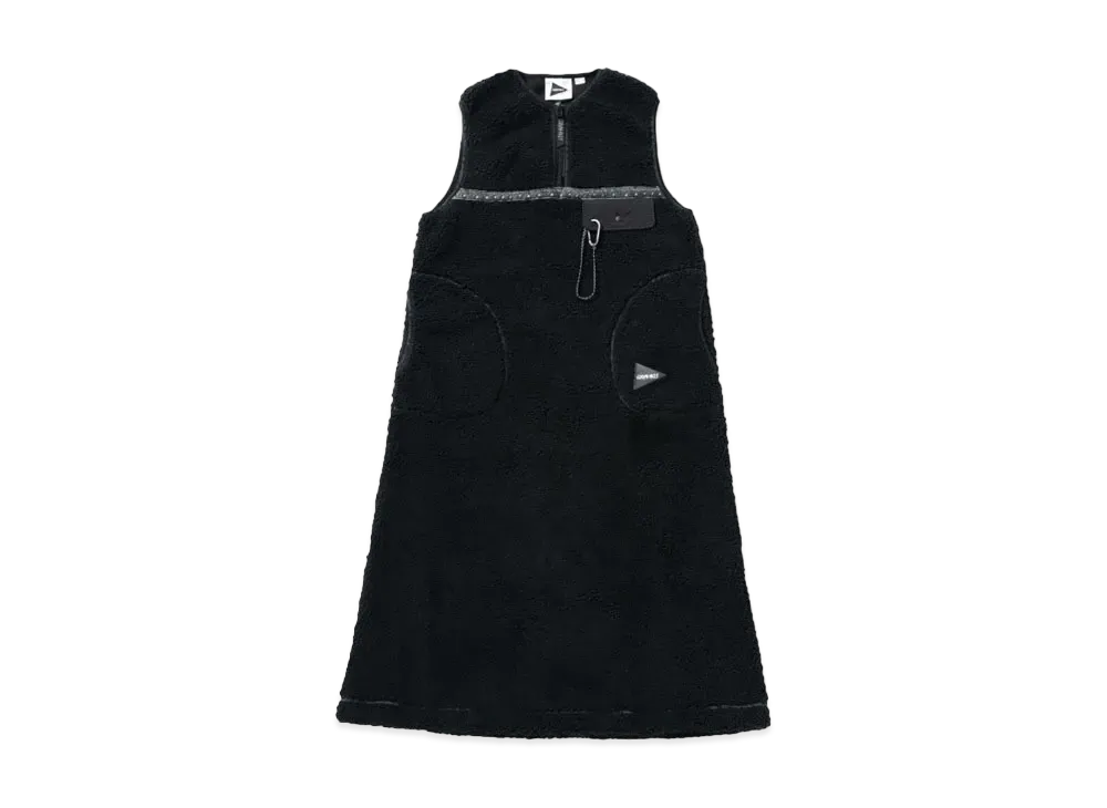 GRAMICCI x and wander JQ Tape Fleece Dress (Women's) "Black"