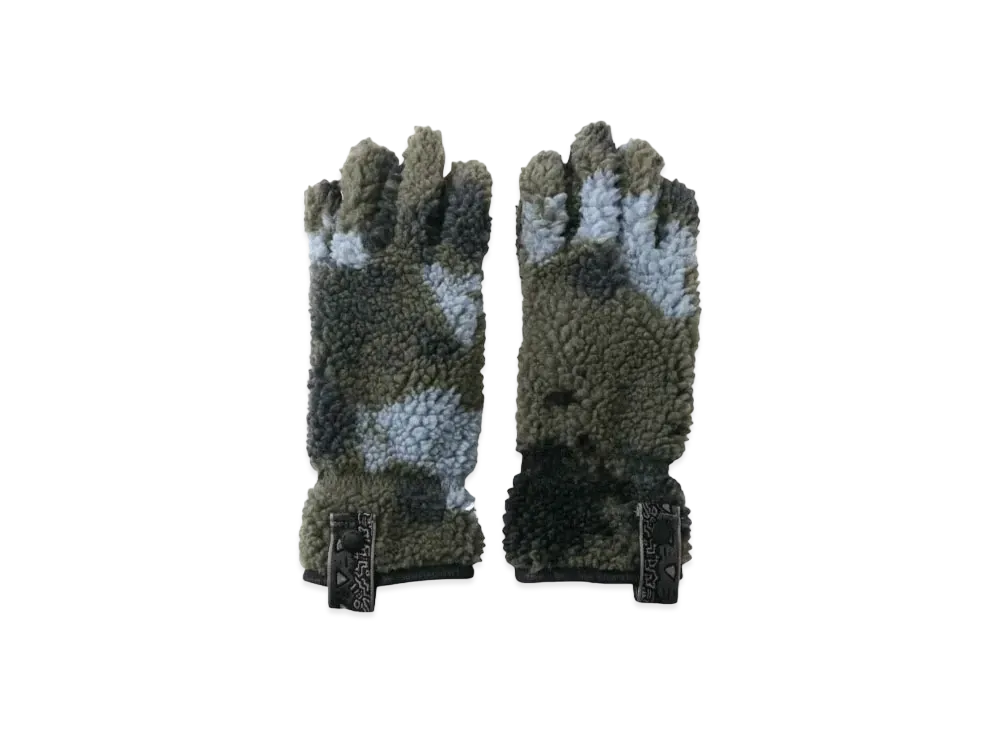 GRAMICCI x and wander JQ Tape Fleece Glove "Camo"